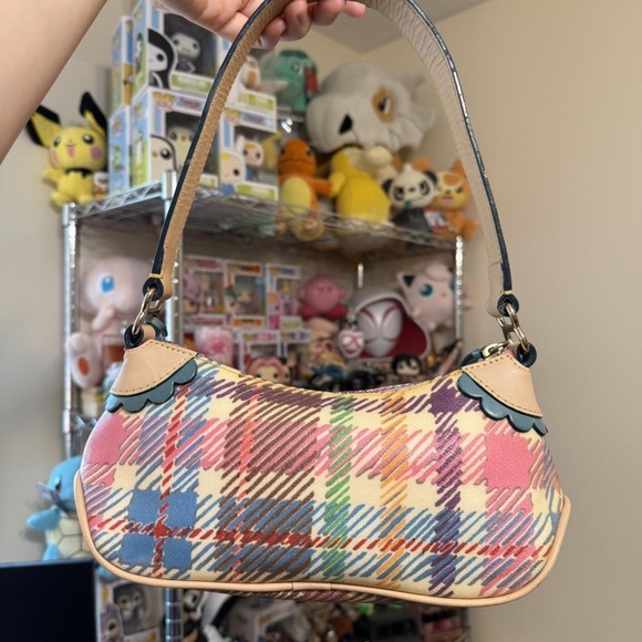 Dooney & Bourke Colorful Plaid Shoulder Bag